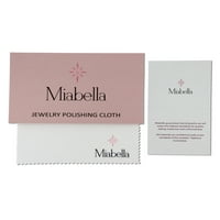 Miabella Women 2- Carat T.G.W. Перница-пресечен Морганит и тркалезен бел сафир и тркалезен дијамант акцент 14kt розово злато