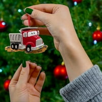хуаи камион семејство новогодишна елка орнаменти божиќ декорација приврзок подарок јас