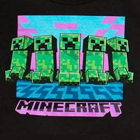 Графичка маица со момчиња од Minecraft и графичка маица 2-пакет, големини 4-18