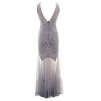 фустан за жени гроздобер ресни со монистра од 1920 тите забава ноќни ракави долги макси фустани фустани женски секојдневни фустани