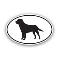 Златен Ретривер Евра Овална Налепница Налепница-Самолеплив Винил - Отпорен На Временски Услови-Направен во САД - куче кучешко