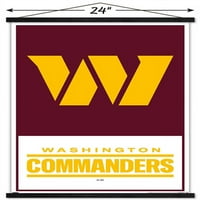 Вашингтон Команданти-Лого Ѕид Постер Со Магнетна Рамка, 22.375 34