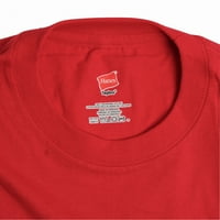 Лого на Кершау Екстра голема кошула со кратки ракави; Основна маица на вратот на црвената екипаж направена со памук
