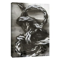 Слики, студија за плетено јаже 3, 16x20, украсна wallидна уметност на платно
