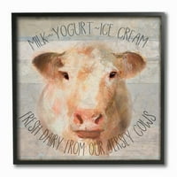 Земјоделската куќа „Слупел дома“ рустикален изглед свежа млекара од кравите на Jerseyерси знак за врамена текстурална уметност