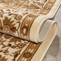 Добро ткаен Баркли Пила Традиционален ориентален панел Брегот на Слоновата Коска 5'3 7'3 Област килим